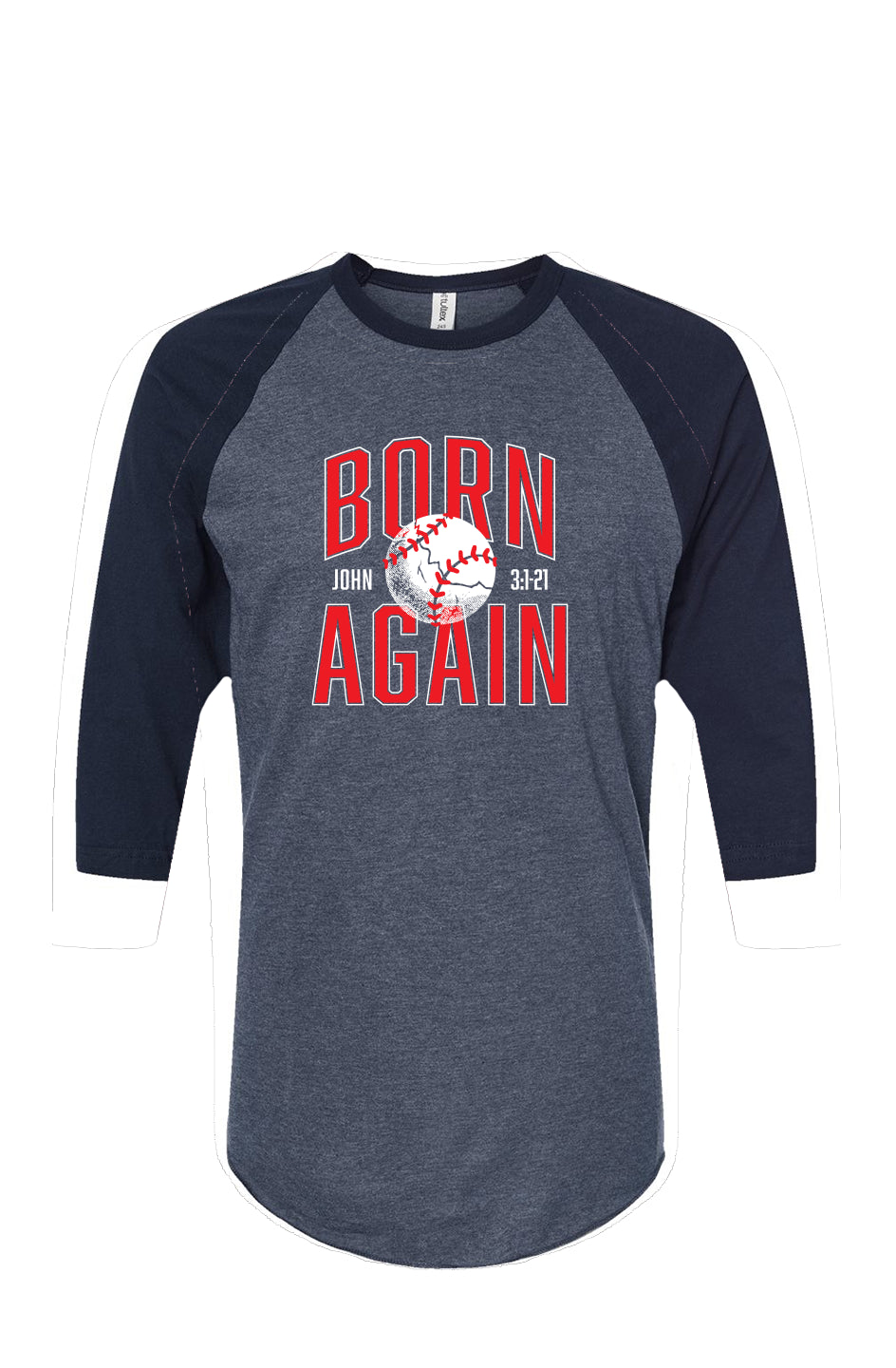 Born Again Raglan Tee 3/4