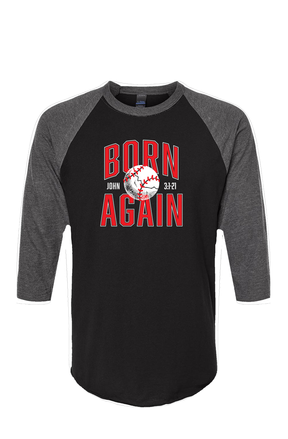 Born Again Raglan Tee 3/4
