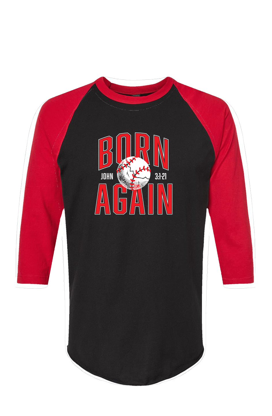 Born Again Raglan Tee 3/4